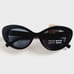 Frye Black Retro Oversized Cat Eye Sunglasses 100% UV