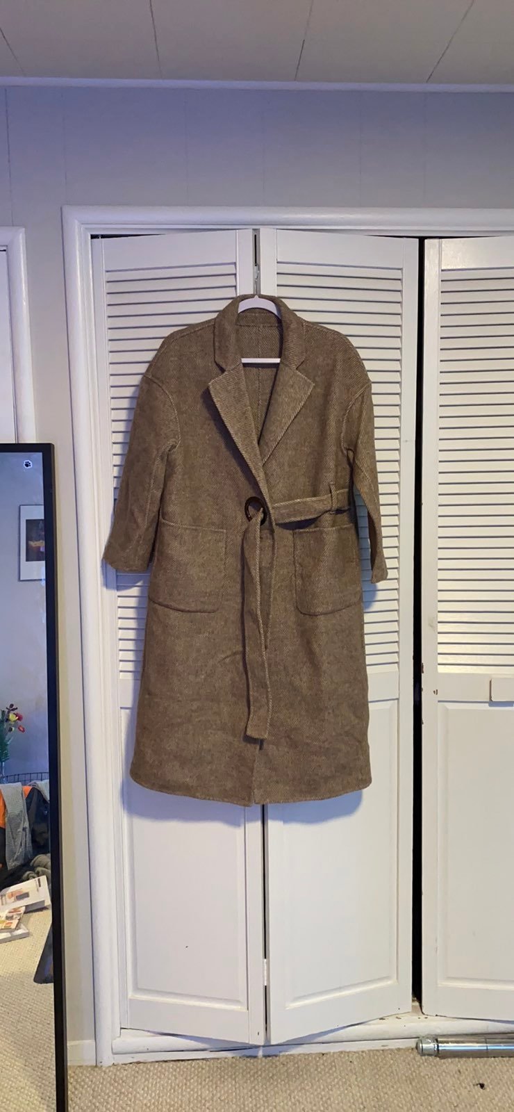 NWT 100% wool handmade coat
