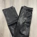 Aritzia Wilfred Black Melina Croc Leather Pants