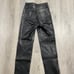 Aritzia Wilfred Black Melina Croc Leather Pants