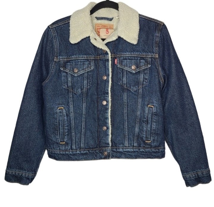 Levi's Original Sherpa Trucker Jacket 36136-0038 Small NWT 128