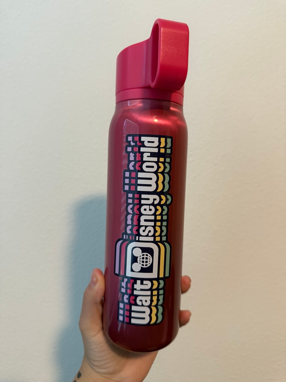 Walt Disney World Hot Pink Water Bottle 2025