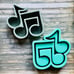 Music note silicone shelf mold for epoxy resin
