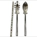 Serving Fork & Spoon Set Ihi Made In India Vintage 14”