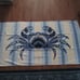 Spartina 449 Blue Crab Beach Towel--Huge 37 x70 --Thick and Beautiful--New