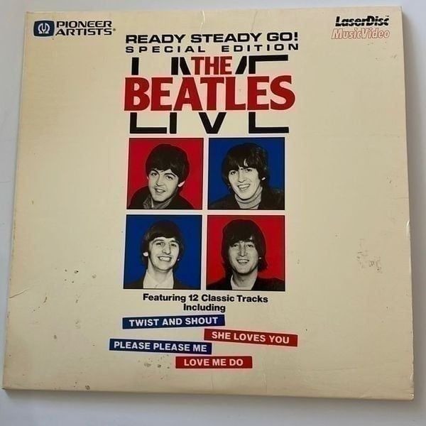 Vtg 1985 The Beatles Live Ready Steady Go” Special Edition Laserdisc