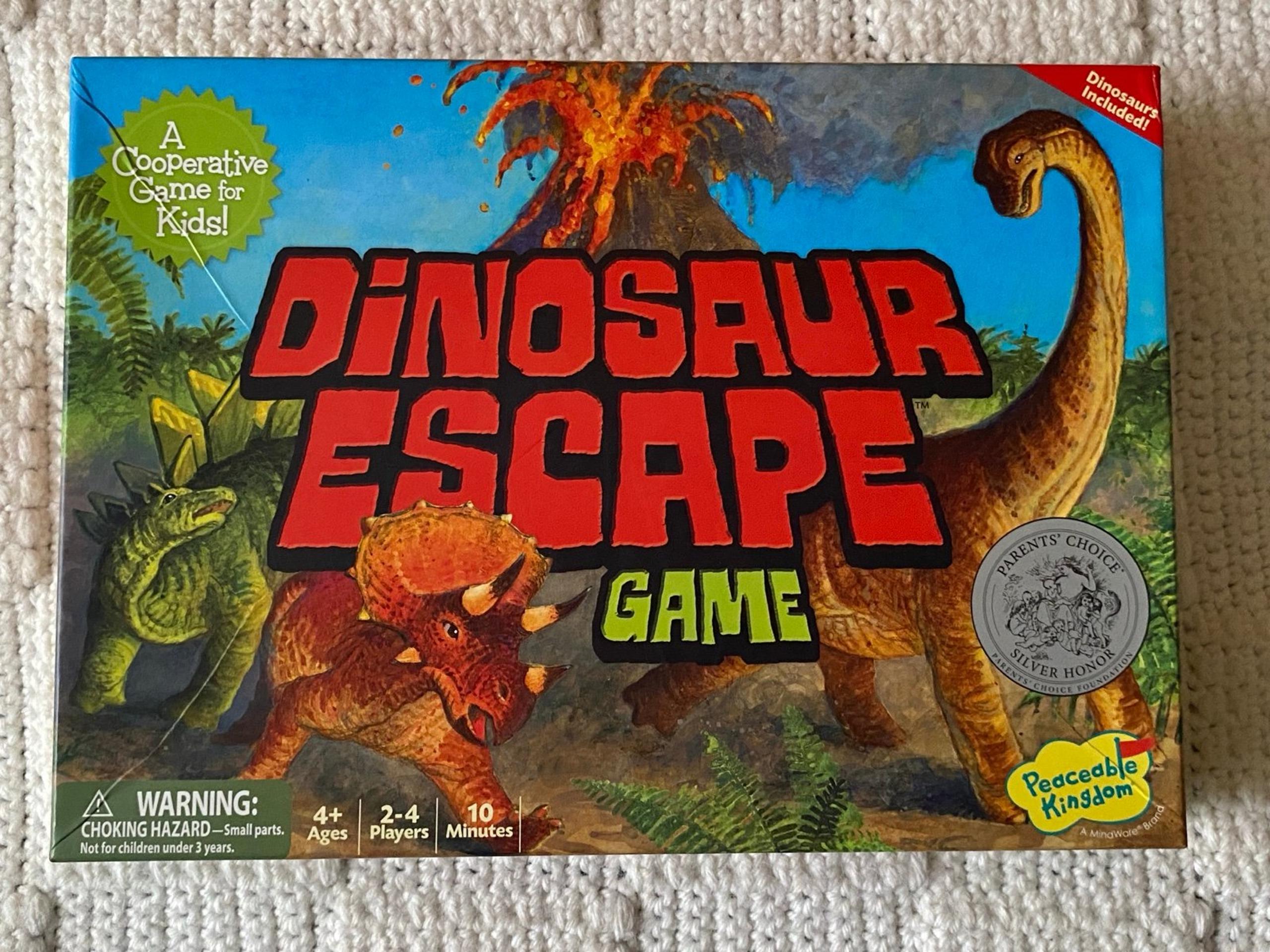 Peaceable Kingdom Dinosaur Escape Memory Game