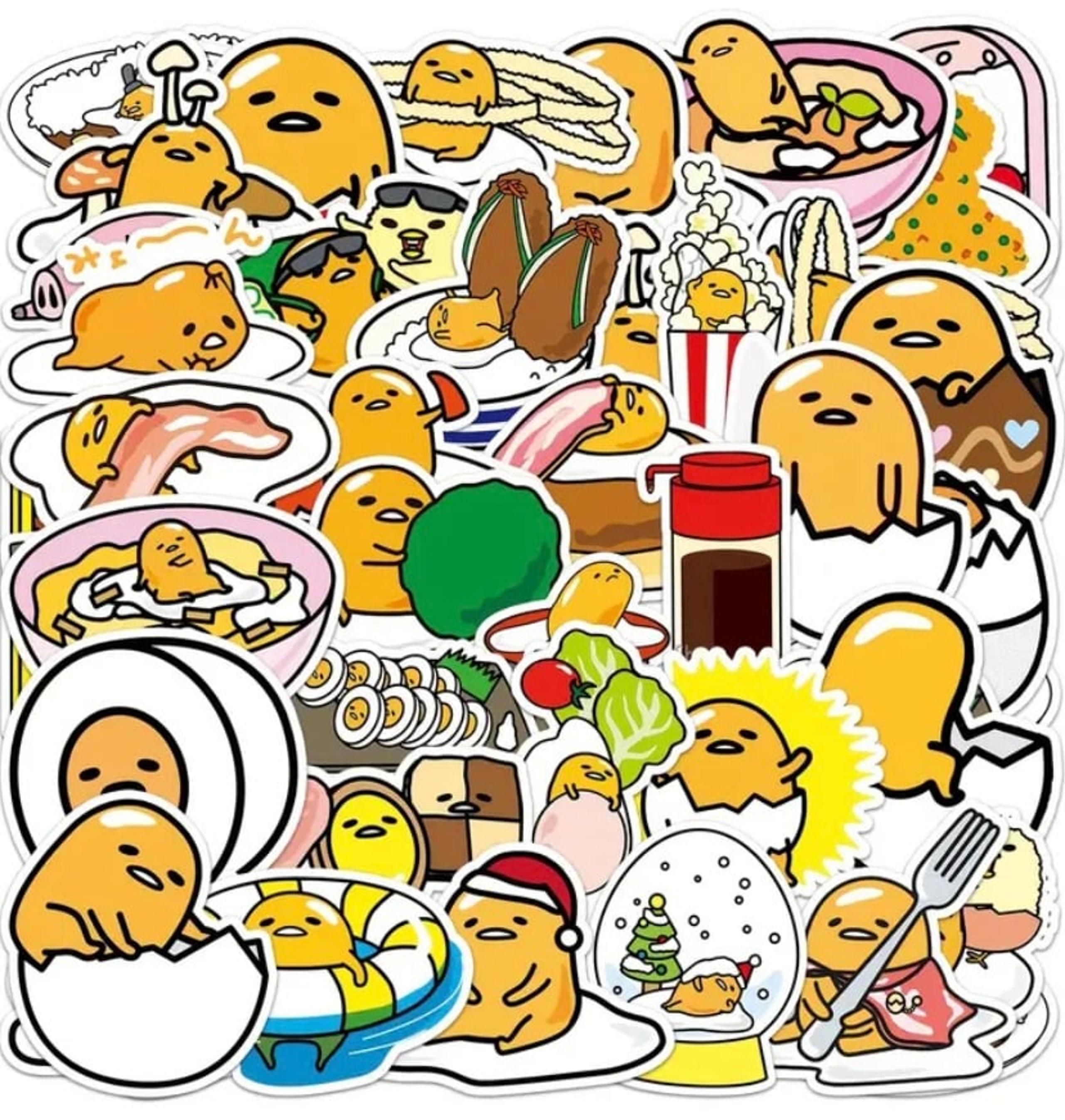 Gudetama Stickers (50 Random Pieces)