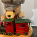 Childs lamp train Teddy Bear Music box A small world after all excellent cond