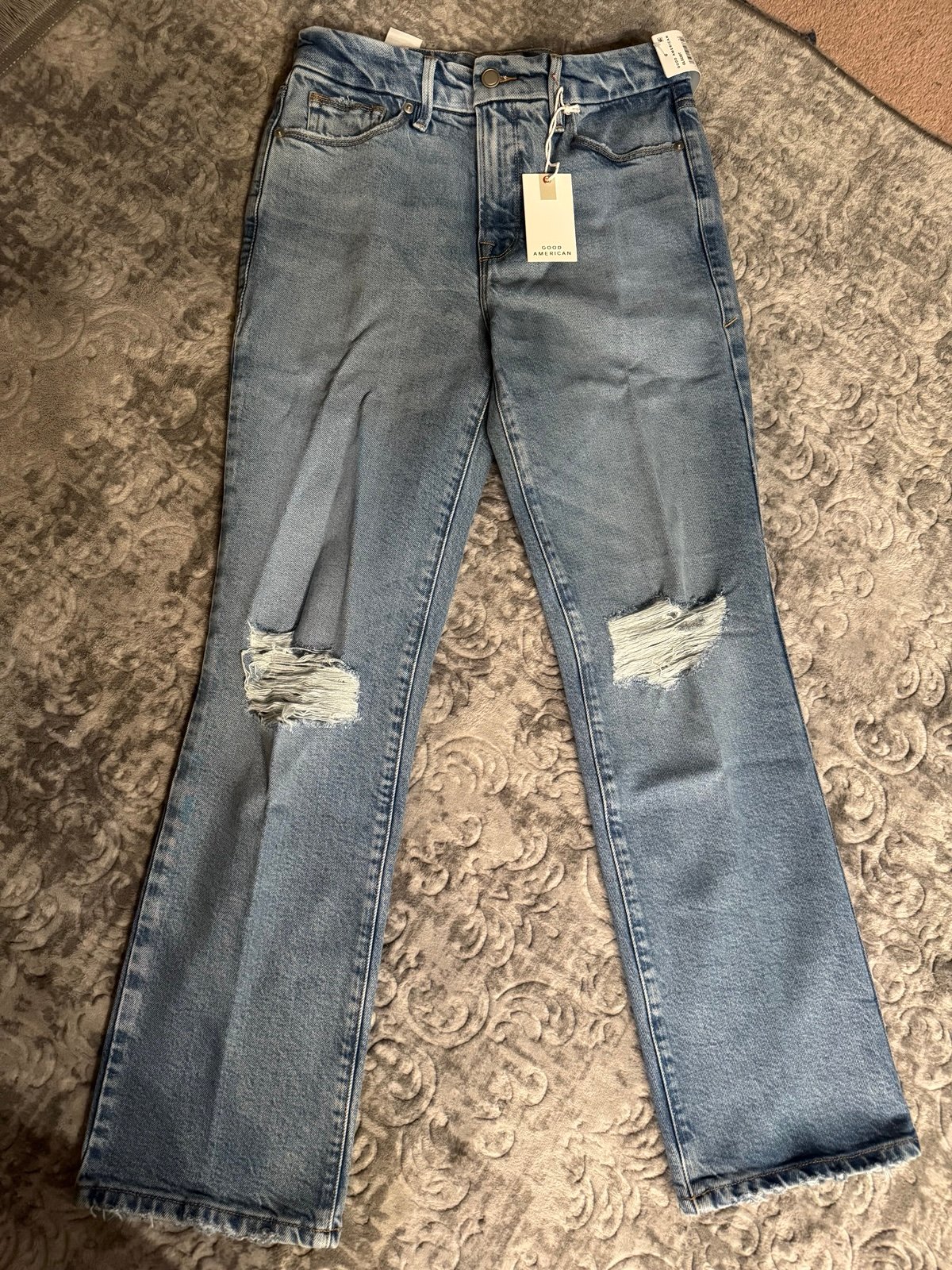 Good American Good Legs Straight Jeans Women's 8/29 Indigo510 Super stretchy