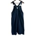 Vintage OshKosh Size 14 Cotton Vestbak 80s Front Pleated Denim Overalls Dress