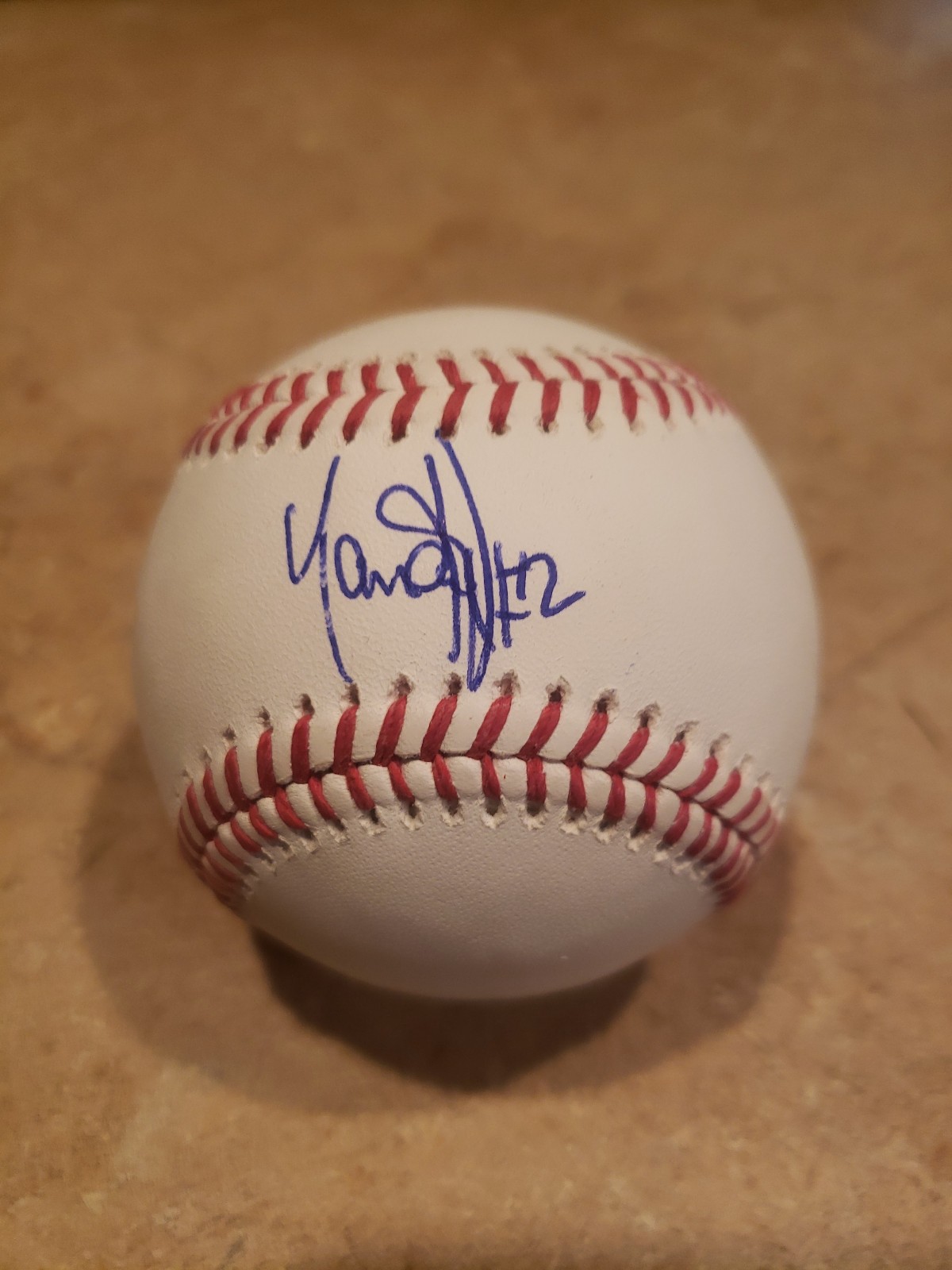 Yandy Diaz Signed Baseball Rays