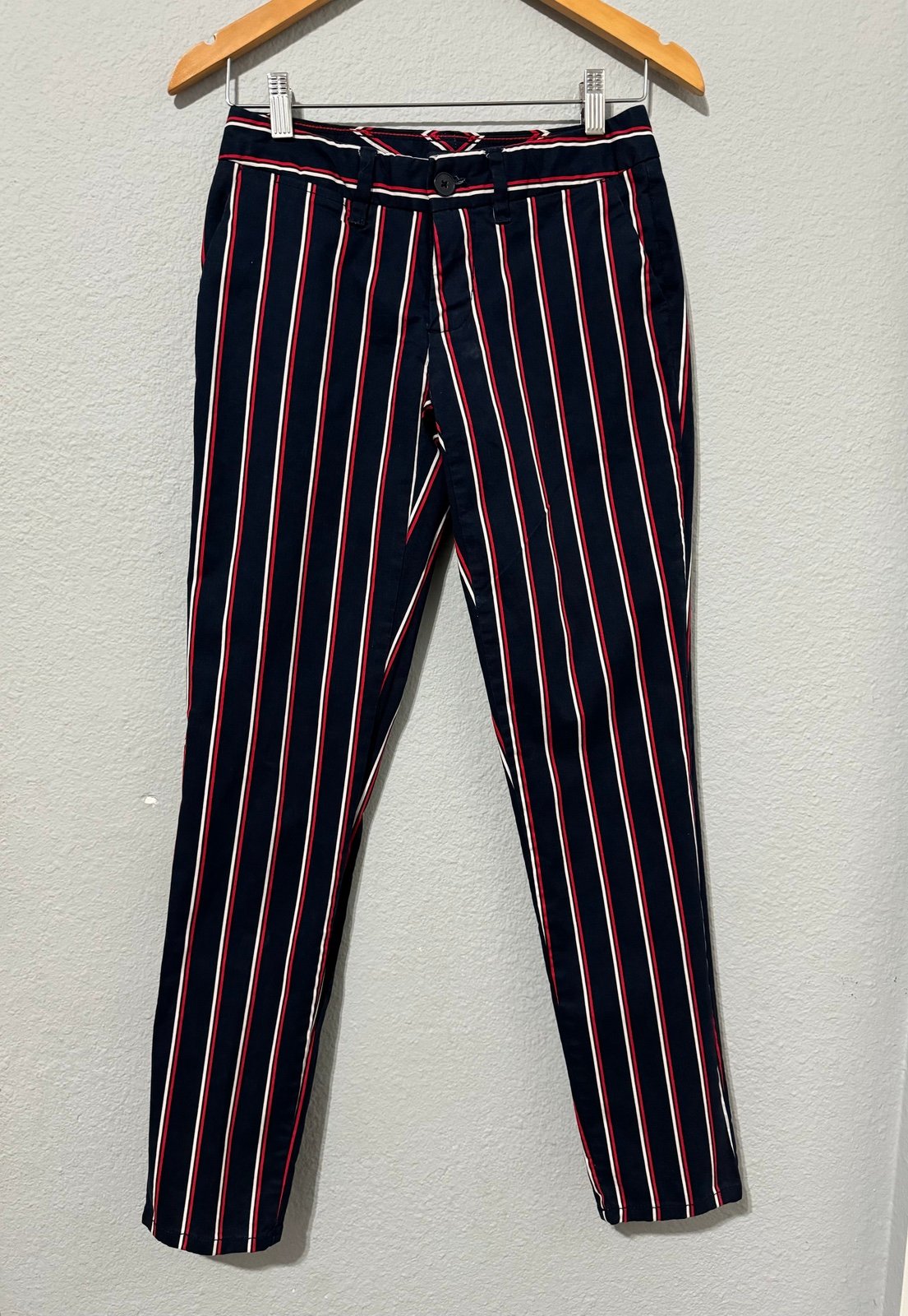 Tommy Hilfiger Slimming Technology Women Stripped Stretch Slim Chino Size 00