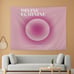 Aura Divine Feminine Funky Y2K Pink Tapestry - Wall Hang Room Decor