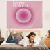Aura Divine Feminine Funky Y2K Pink Tapestry - Wall Hang Room Decor