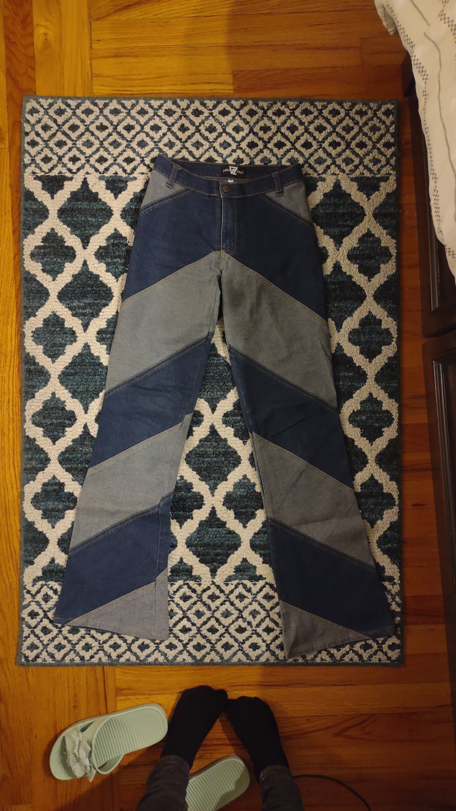 Two-toned Patchwork Jeans