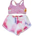 Champion Sports Bra And Shorts Set Size Large Pink Multi Athleisure Barbiecore