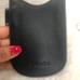 Coach Black Leather Cell Phone Pocket Sticker Case Wallet Card