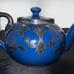 Rare Vintage Cobalt Blue & Sterling Overlay Tea Set Tunstall England