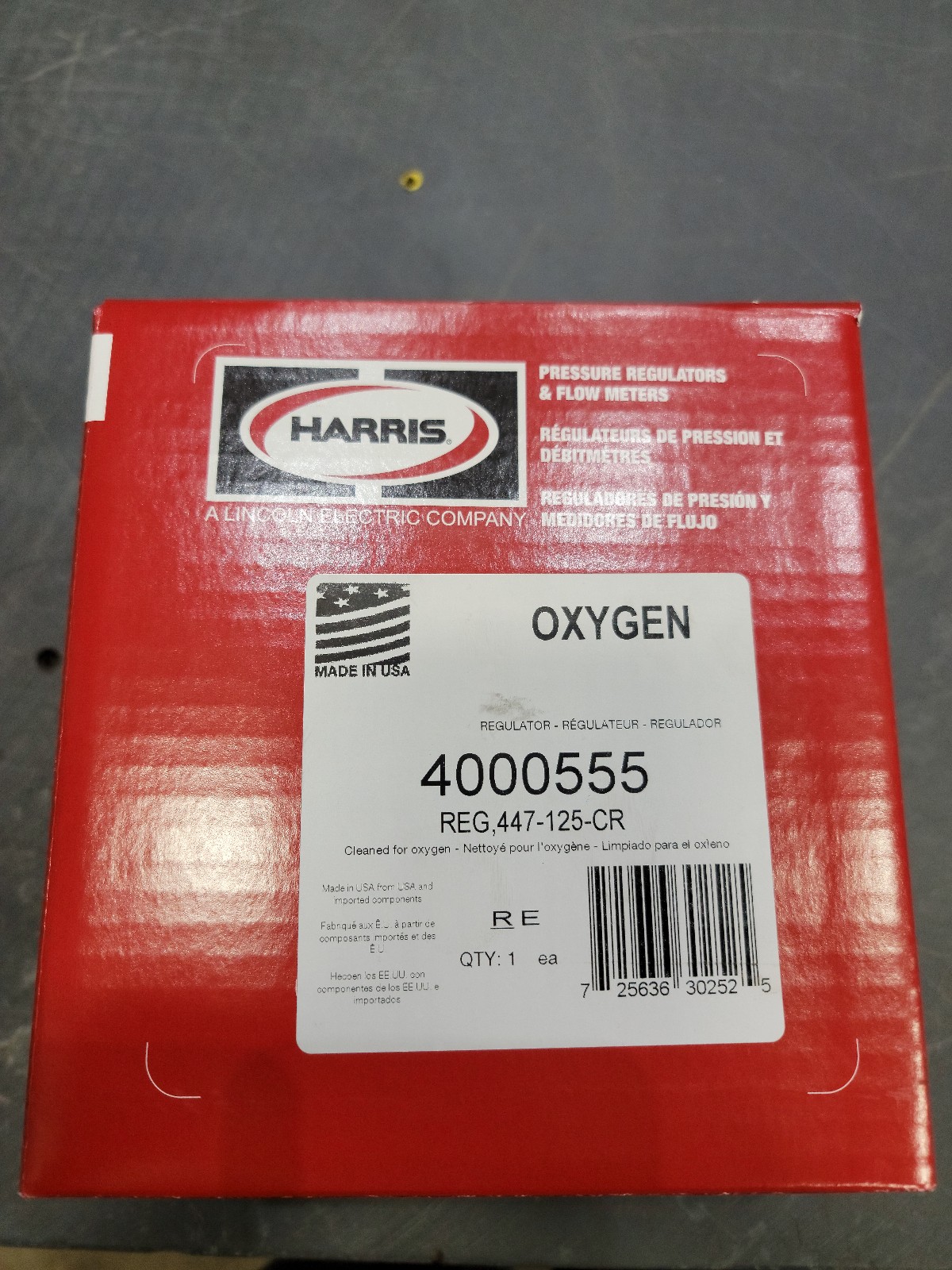 Harris oxygen regulator