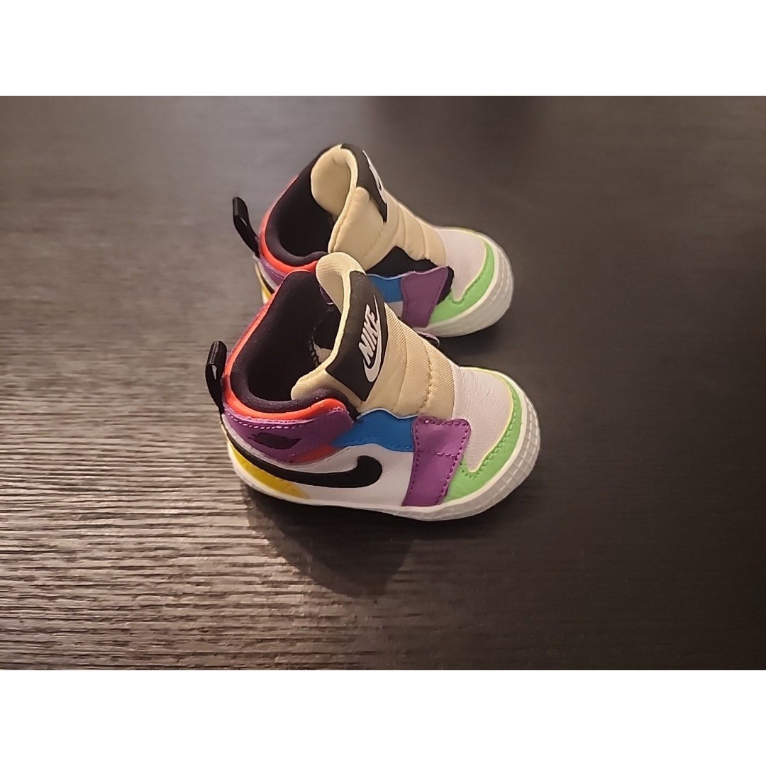 Nike Air Jordan 1 Crib Bootie “White/Black-Lightbulb” Size 2c AT3745-109