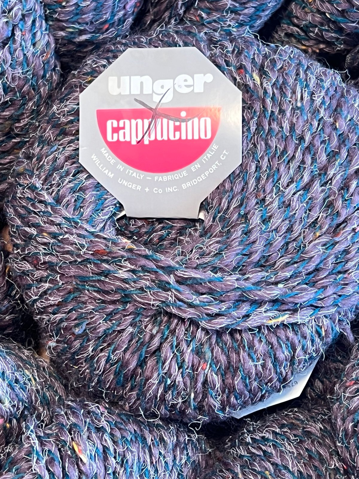 Unger 14 Yarn Gray Made Italy Wool Acrylic Viscose Knitting Crafts Vintage