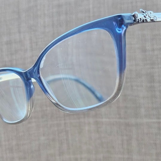 Coach Women Eyeglasses Frame Denim Taupe Glitter Gradient 54[]15 135 Glasses