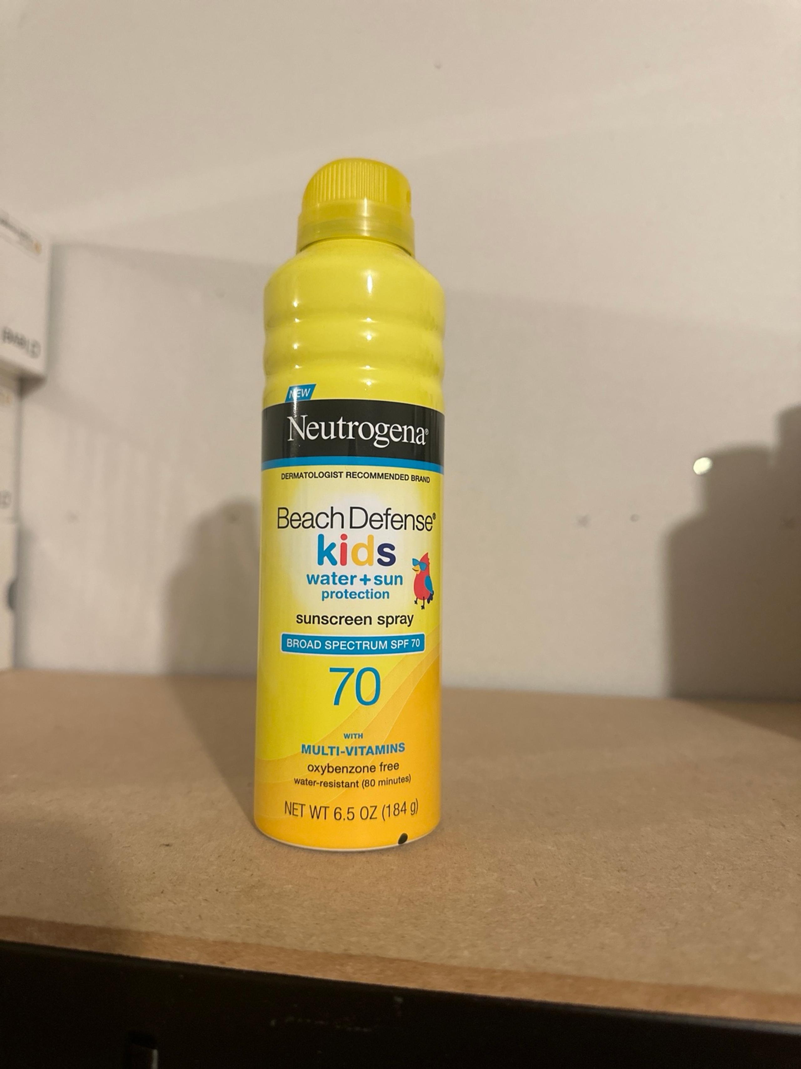 Neutrogena kids sunscreen spray