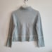 Marc Cain 100% Cashmere Sweater Pullover Blue Stand Up Collar Size S