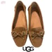 UGG Eevon Suede Leather Loafer Moccasins Size 6.5 Chestnut