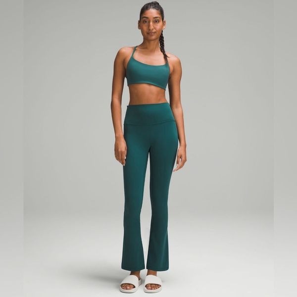 NWT LULULEMON ALIGN MINI-FLARE HIGH RISE LEGGINGS *X-SHORT | STORM TEAL