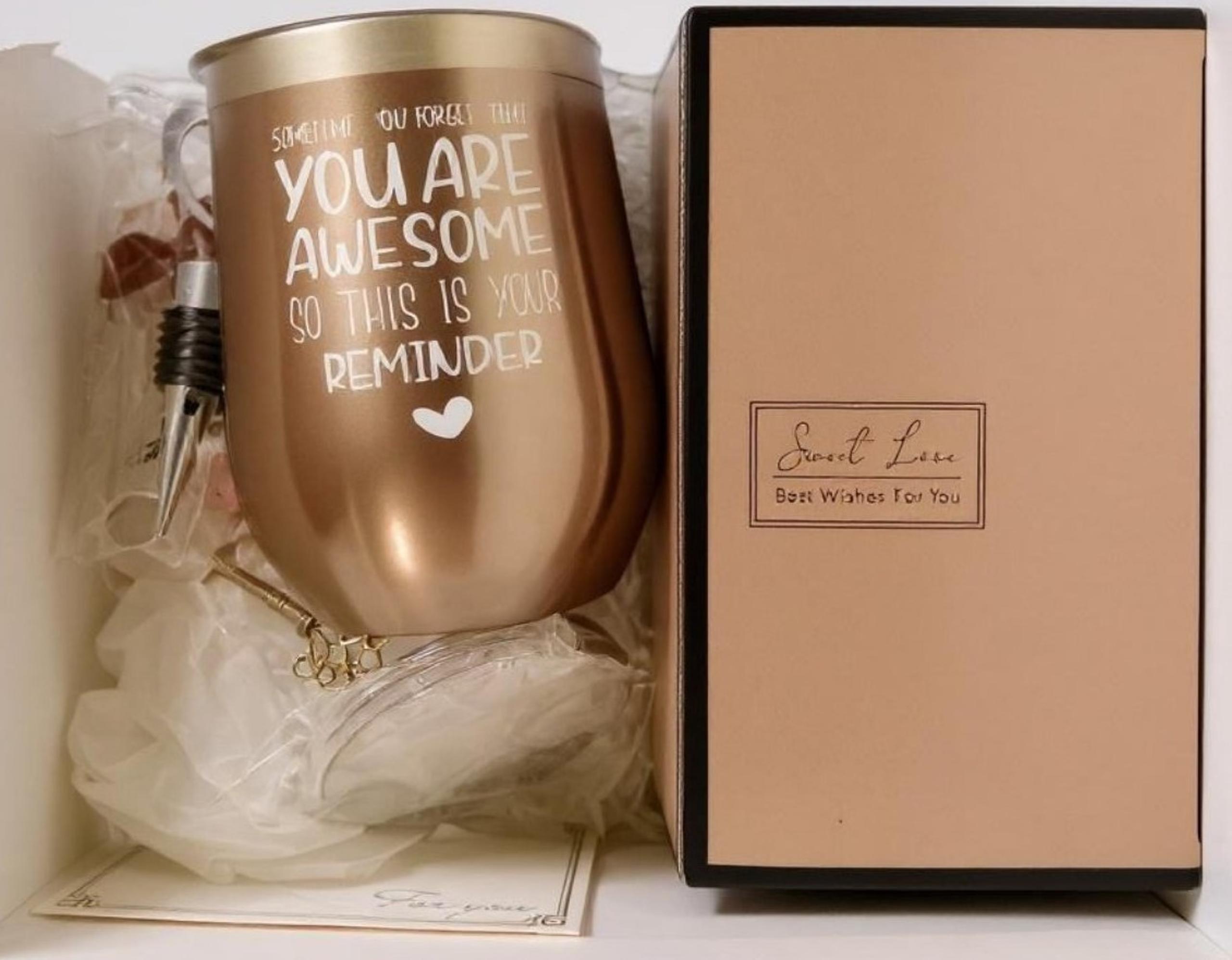 Specially - Box Of Best Wishes Set Includes Rose Steel Mug, Travel Bag Candle...