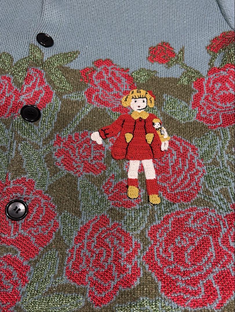 半額満載！スーパーSALE グランドセール！ kidill New Brand × Cardigan Garden rose cardigan rurumu トップス