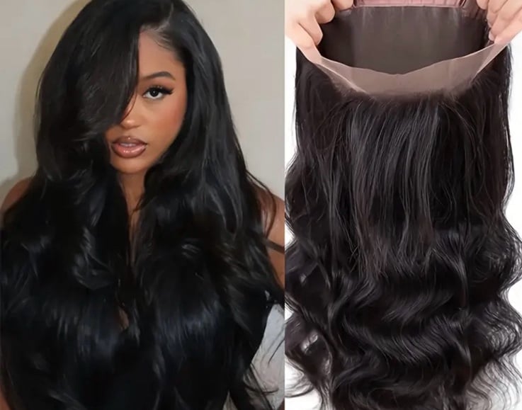 18 Inch human hair wig