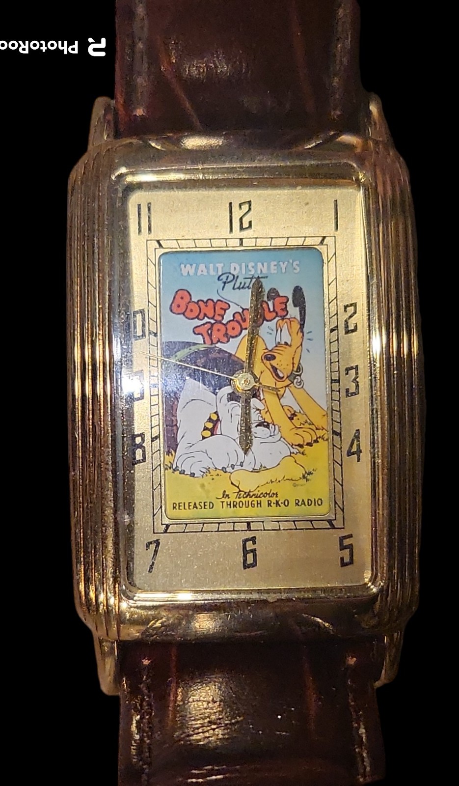 WALT DISNEY PLUTO BONE TROUBLE WATCH MICKEY MOUSE