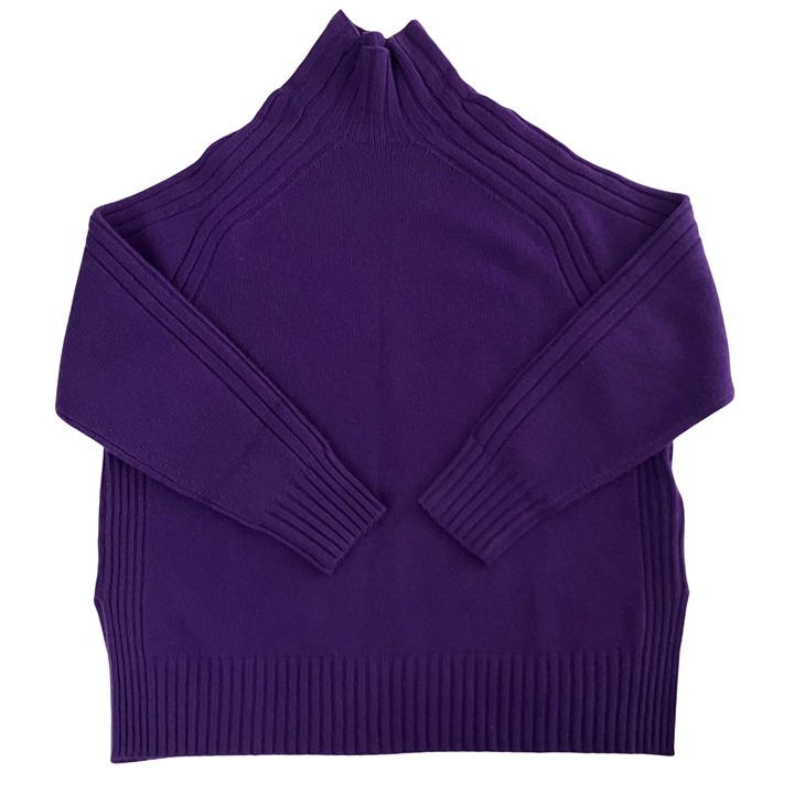 Polo Ralph Lauren Womens Turtleneck Sweater Size L Preppy Retro Minimal VTG 90s