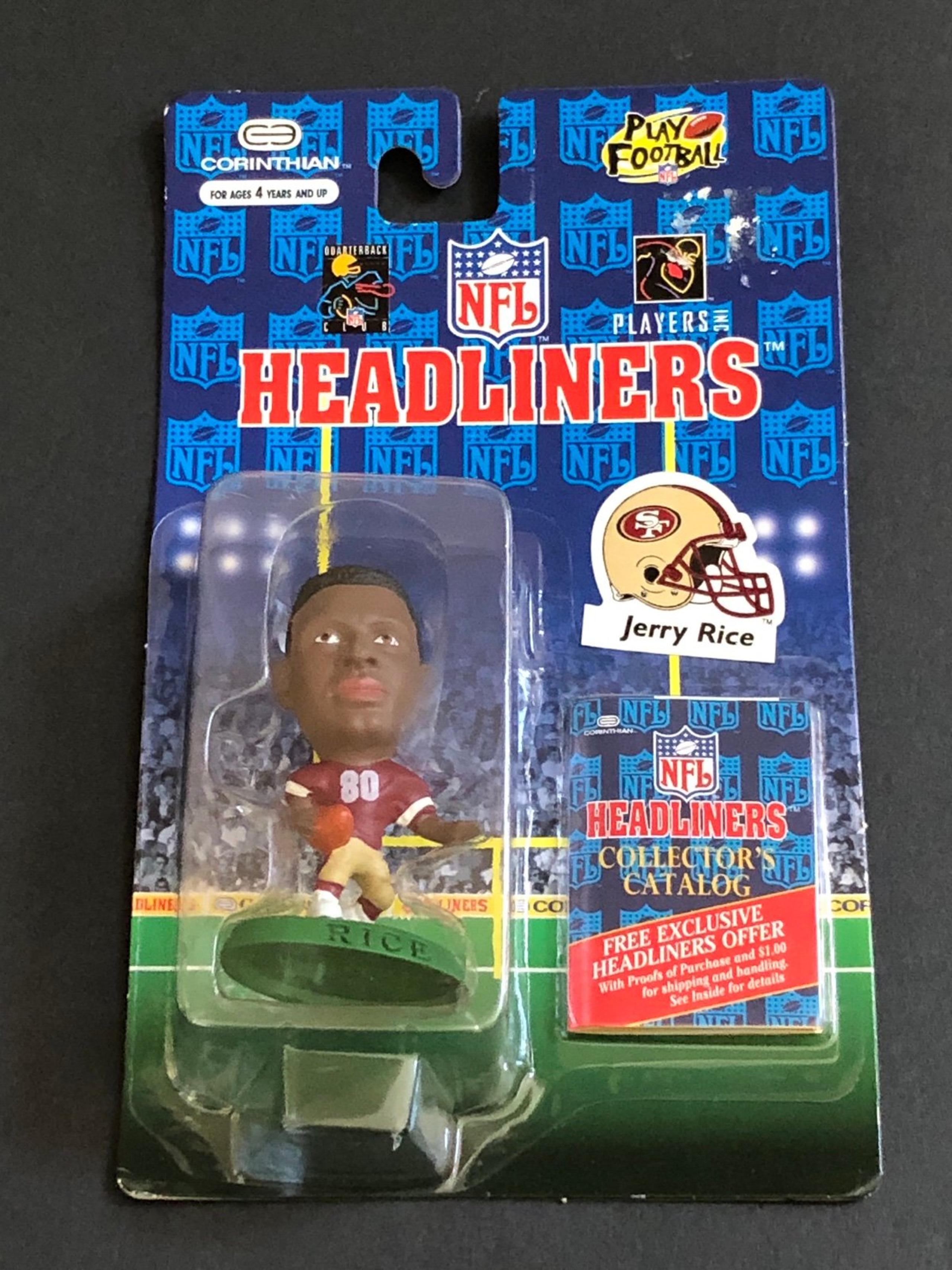 1996 NFL Corinthian Headliners Jerry Rice San Francisco 49ers Action Figure NEW