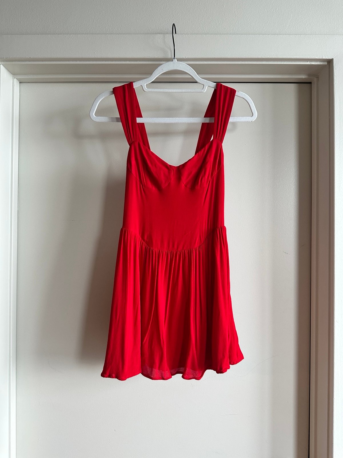 Reformation red mini dress