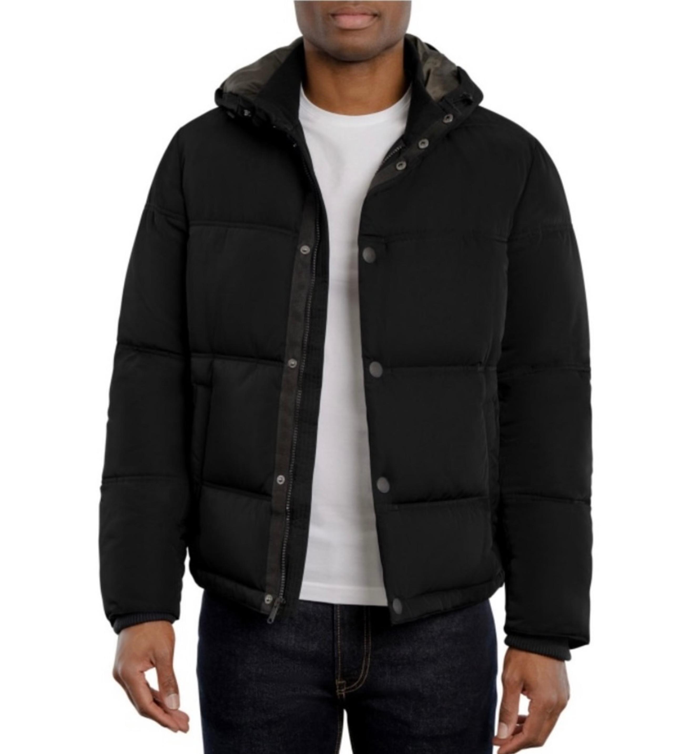 Men’s Lucky heavy hooded puffer coat (Black) - Burberry