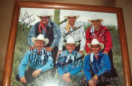 Vtg Sons of The Pioneers Signed Photo