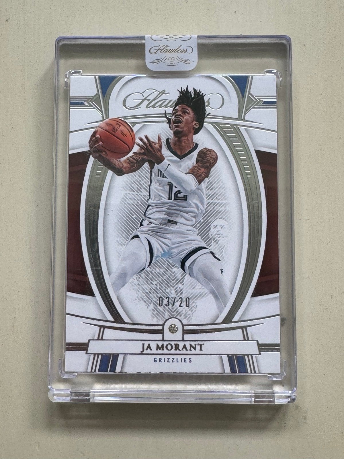 2021-22 Panini Flawless Diamond Ja Morant #5 /20 Grizzlies