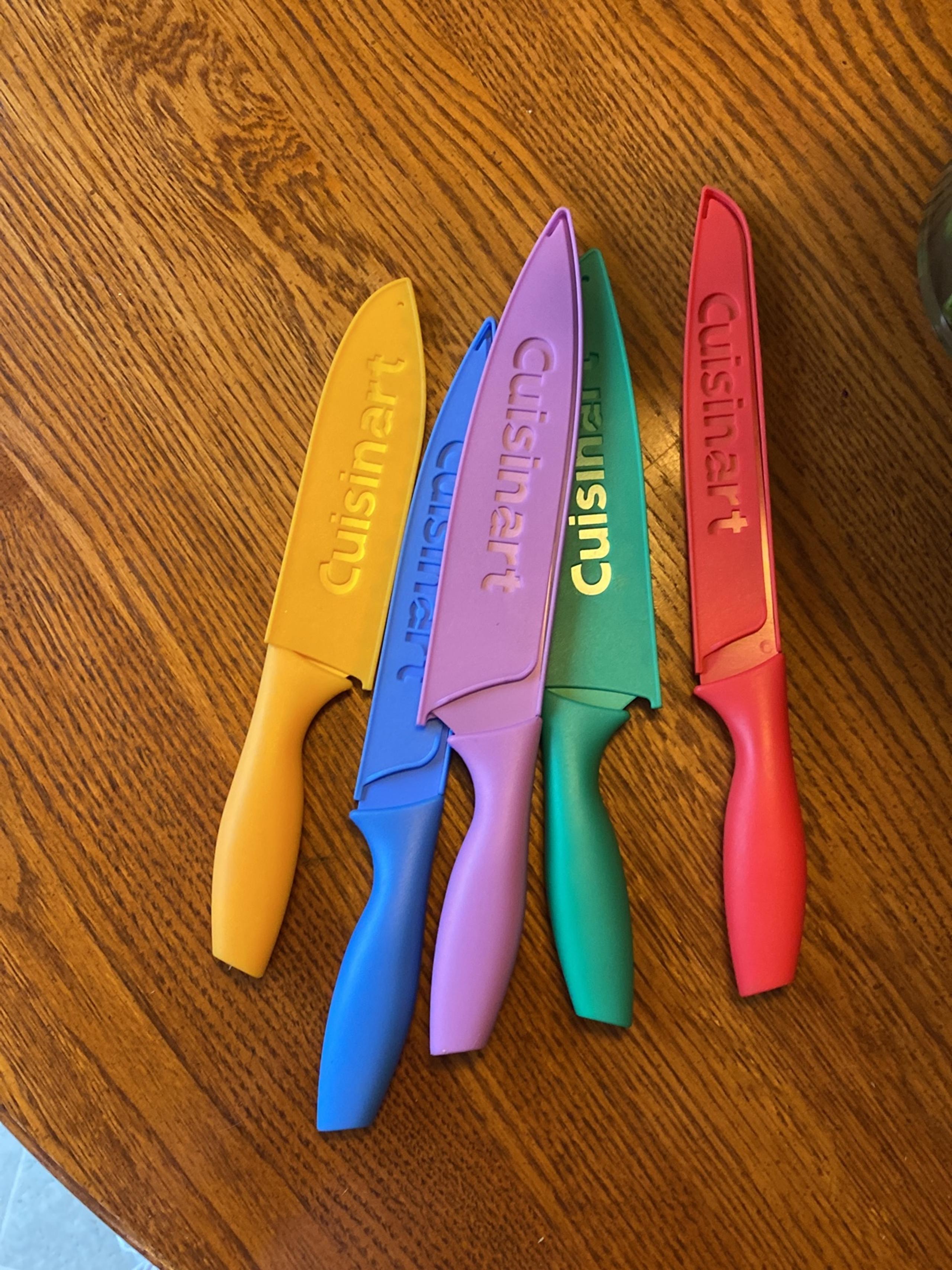 Rainbow Cuisnart kitchen knife set