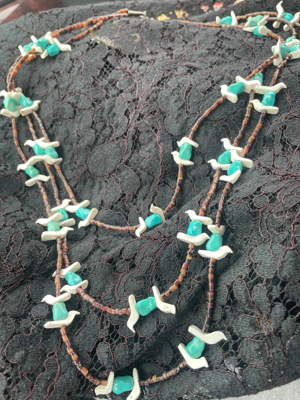 Necklace Zuni Fetish Heishi