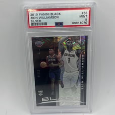 Zion Williamson- SP /65- Silver Prizm- Rookie Card RC- PSA 9- Duke Pelicans