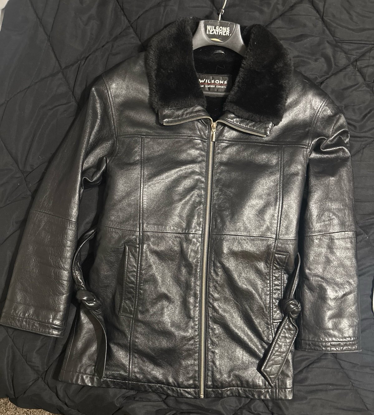 leather coat