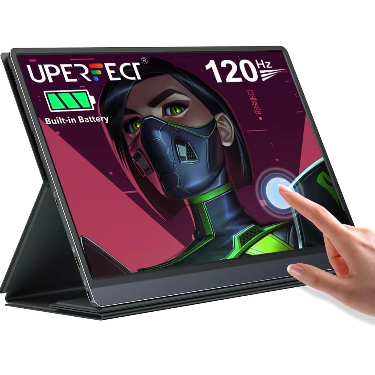 UPERFECT Battery Portable Monitor Touchscreen, 15.6 Inch