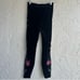 JOHNNY WAS Sidonia Velvet Legging Women XS Los Angeles Black Floral Boho