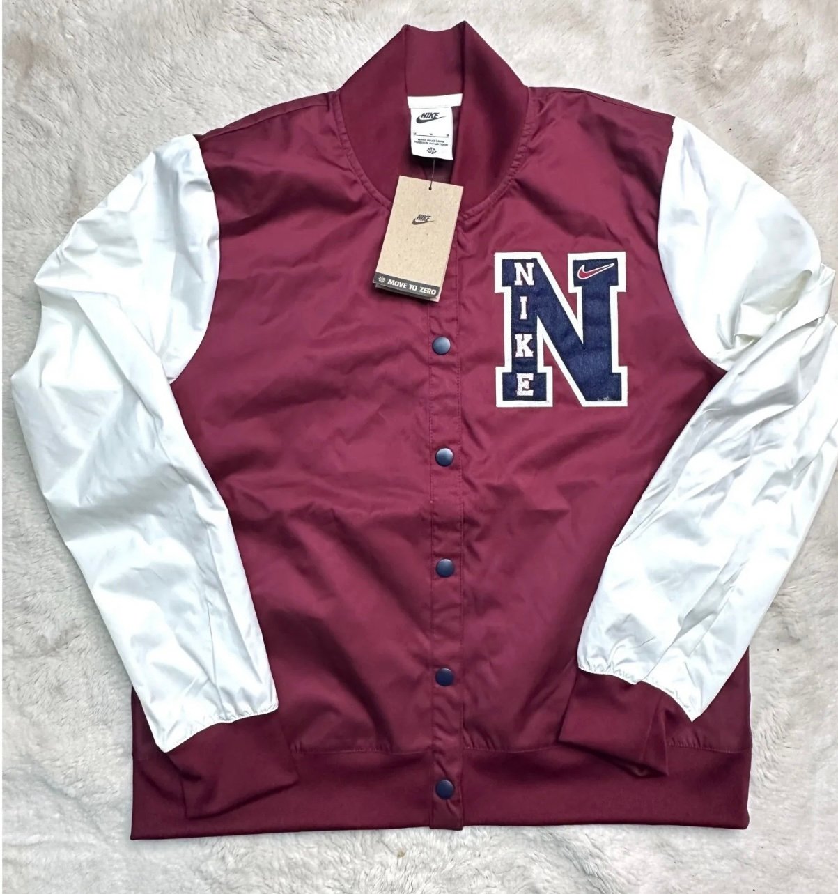 Nike Varsity Jacket AC9 Women's Size XS Beetroot Midnight Navy DZ4630-638