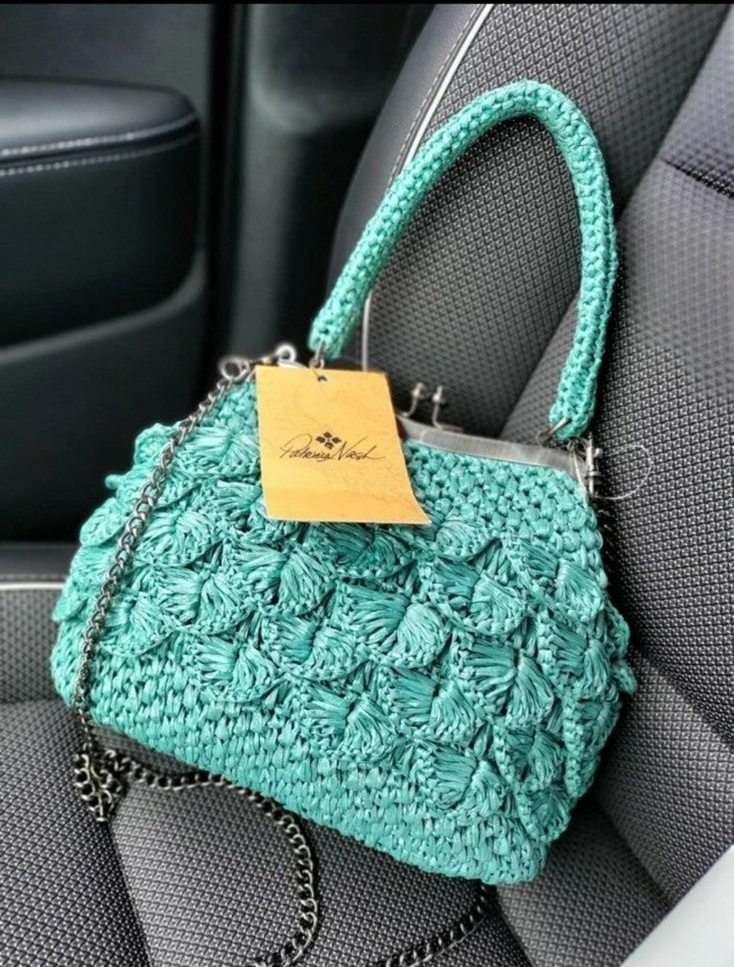 Patricia Nash Laureana Scalloped Raffia Satchel Small