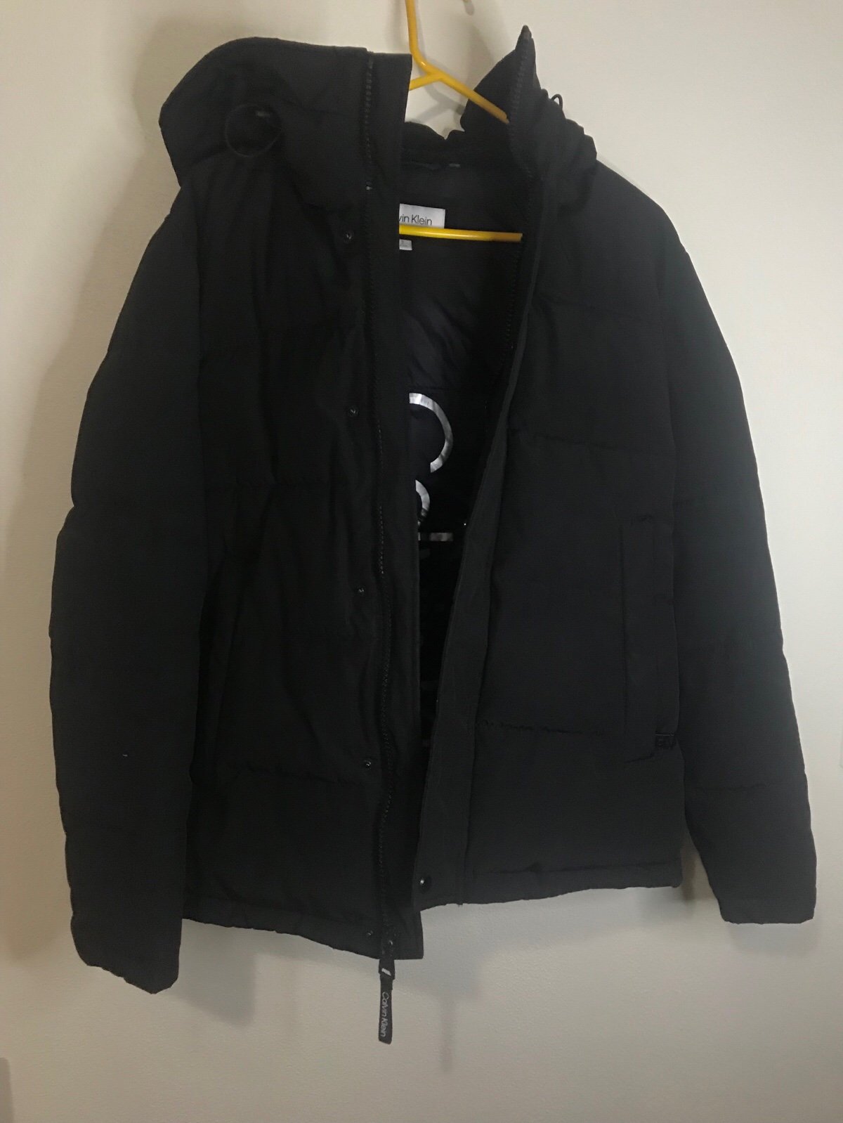 Calvin Klein men’s hooded puffer coat size Small